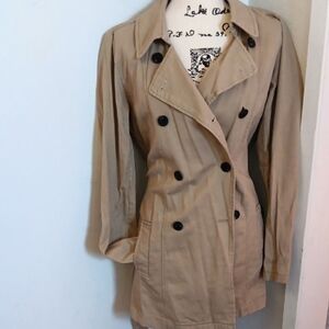 Maurices Beige Double-Breasted Trench Coat